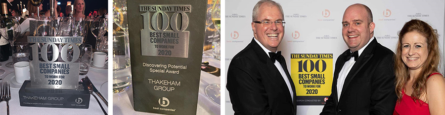 The Sunday Times Top 100 Best Companies to Work for award and Discovering Potential Special Awards